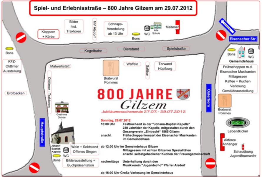 Fotos - Sonntag, 29.07.2012 Festhochamt - Spiel- u. Erlebnisstraße - Festsonntag in Gilzem u.v.m.