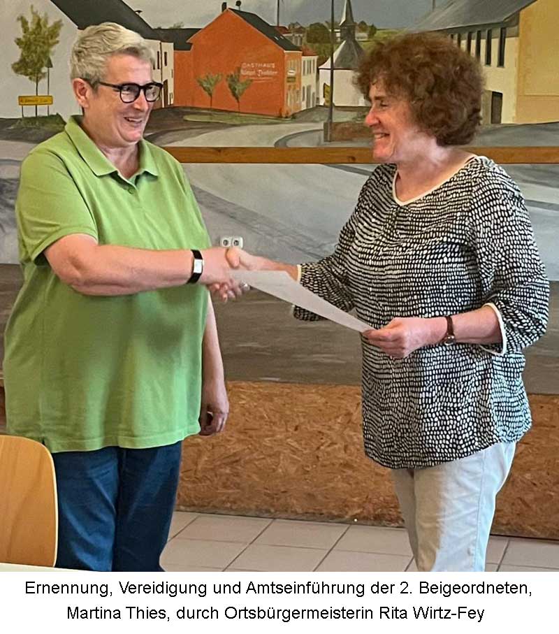 Der Gilzemer Gemeinderat 2024-2029 - 2. Beigeordnete Martina Thies