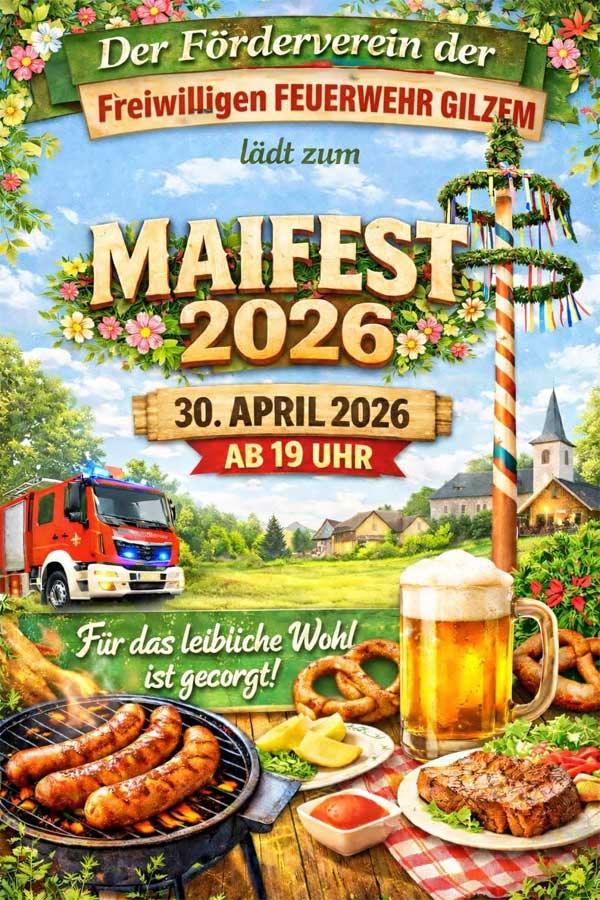 Maifest 2026 der Freiwilligen Feuerwehr Gilzem Maifest 2026 der Freiwilligen Feuerwehr Gilzem